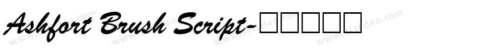 Ashfort Brush Script字体转换
